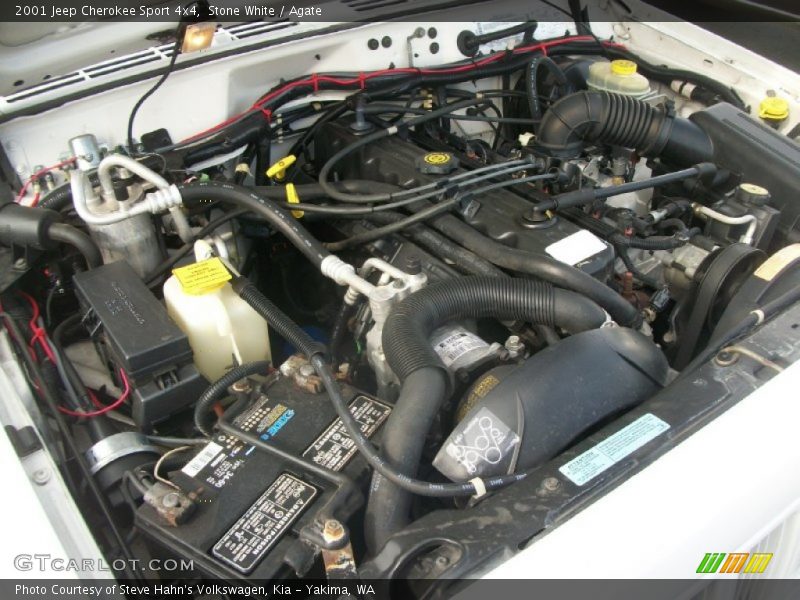 Stone White / Agate 2001 Jeep Cherokee Sport 4x4