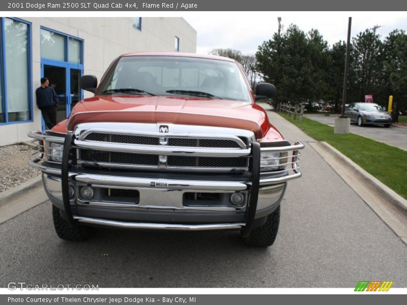 Flame Red / Agate 2001 Dodge Ram 2500 SLT Quad Cab 4x4