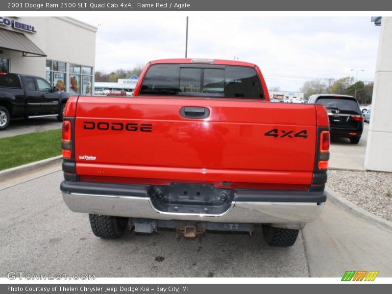 Flame Red / Agate 2001 Dodge Ram 2500 SLT Quad Cab 4x4