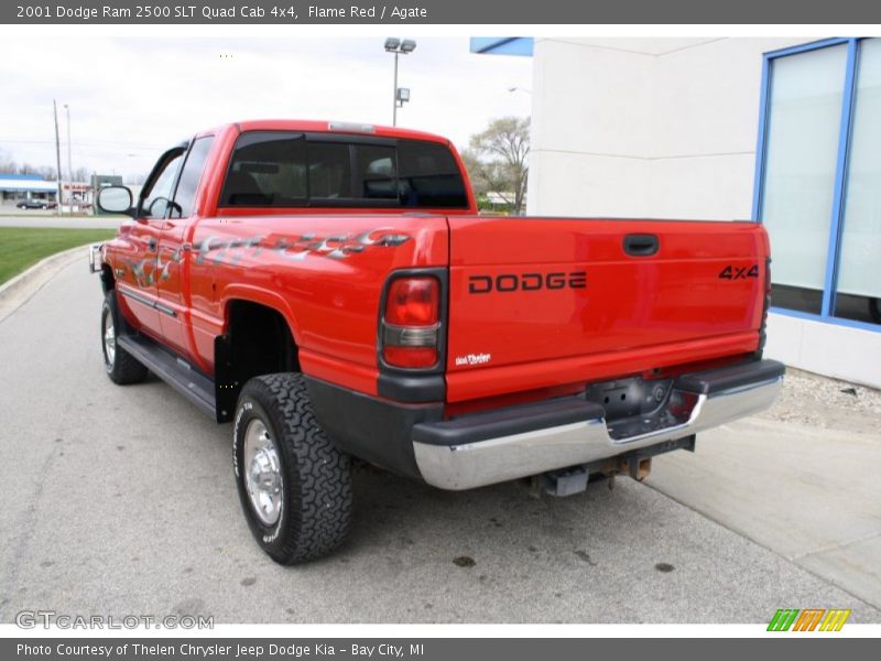 Flame Red / Agate 2001 Dodge Ram 2500 SLT Quad Cab 4x4