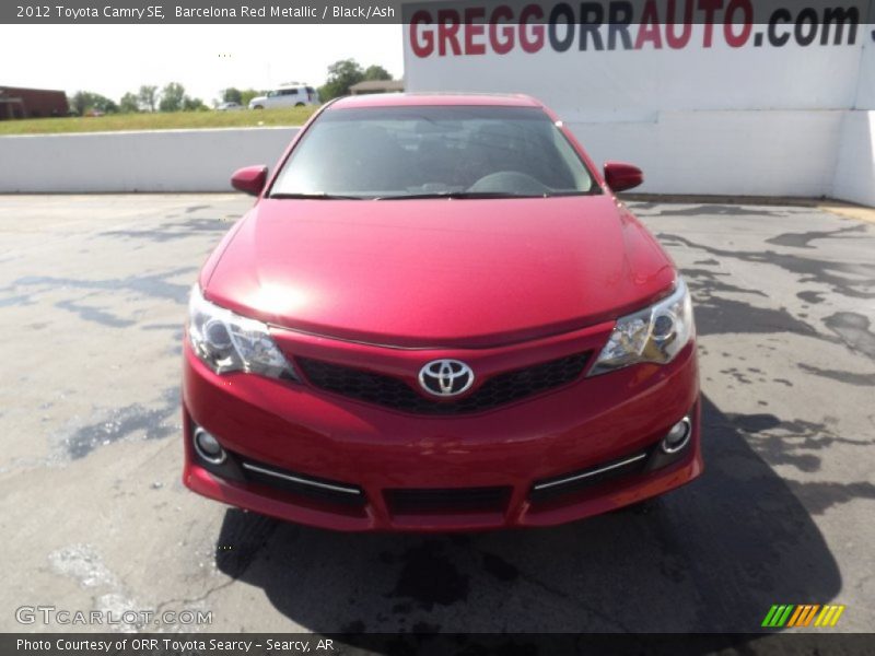 Barcelona Red Metallic / Black/Ash 2012 Toyota Camry SE