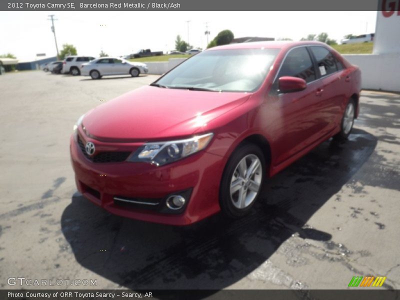 Barcelona Red Metallic / Black/Ash 2012 Toyota Camry SE