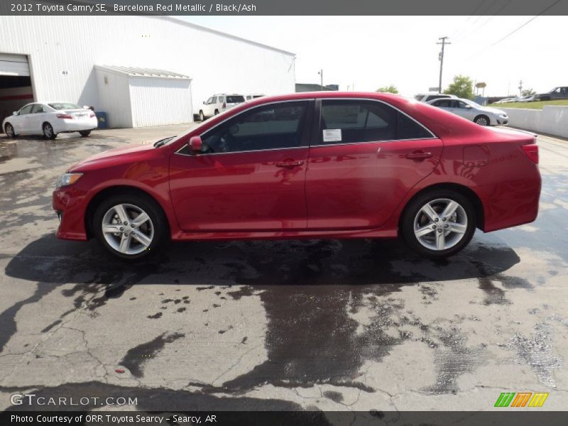 Barcelona Red Metallic / Black/Ash 2012 Toyota Camry SE