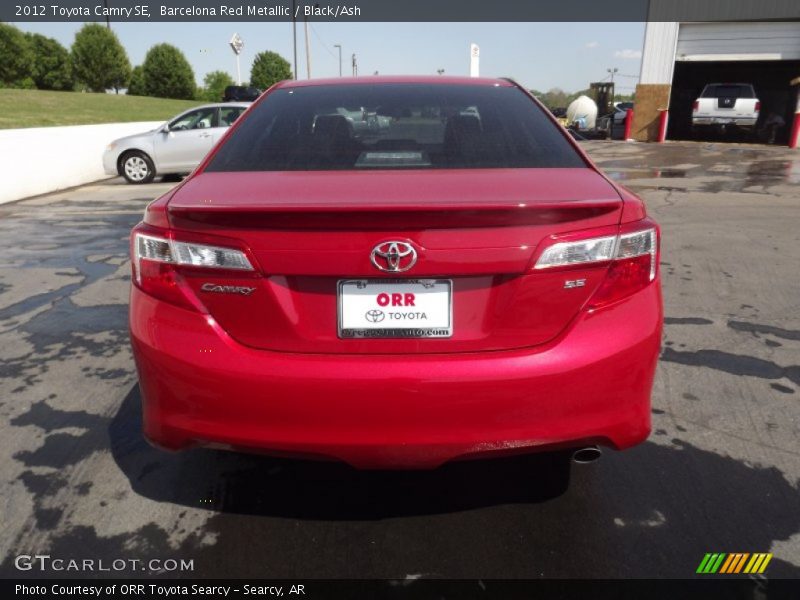 Barcelona Red Metallic / Black/Ash 2012 Toyota Camry SE