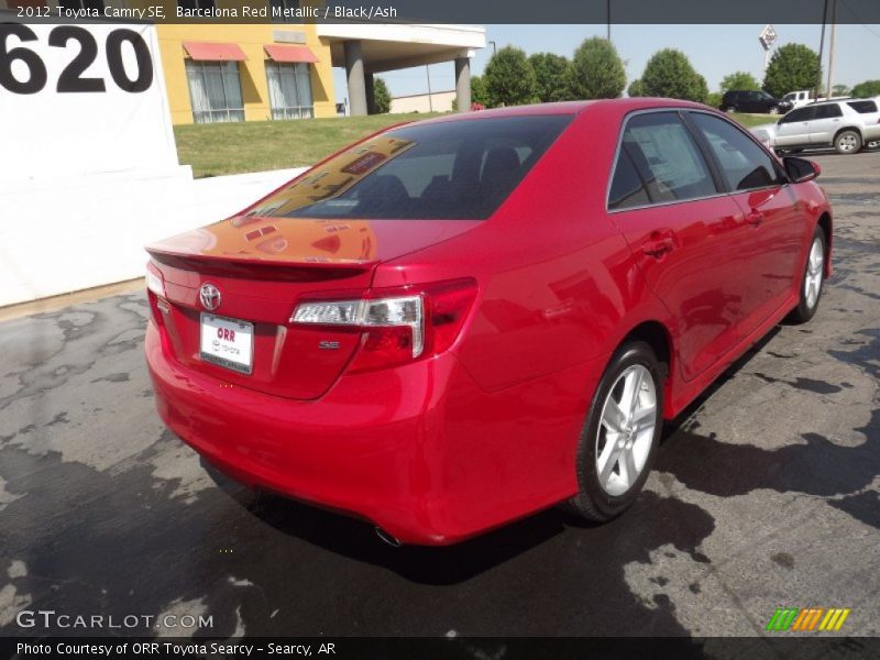Barcelona Red Metallic / Black/Ash 2012 Toyota Camry SE