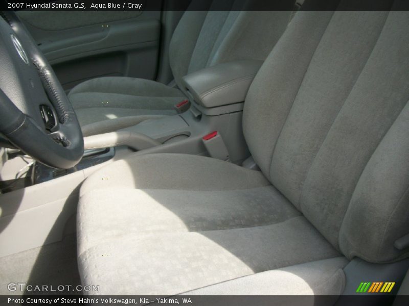 Aqua Blue / Gray 2007 Hyundai Sonata GLS