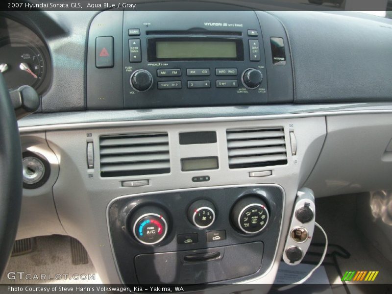 Aqua Blue / Gray 2007 Hyundai Sonata GLS