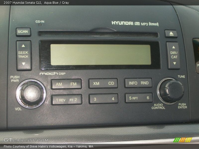 Aqua Blue / Gray 2007 Hyundai Sonata GLS