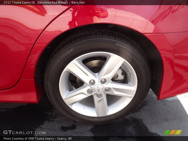 Barcelona Red Metallic / Black/Ash 2012 Toyota Camry SE