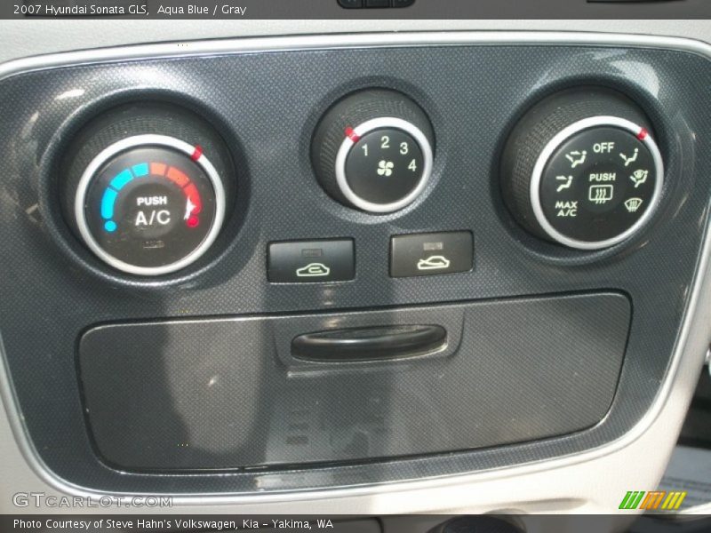Aqua Blue / Gray 2007 Hyundai Sonata GLS