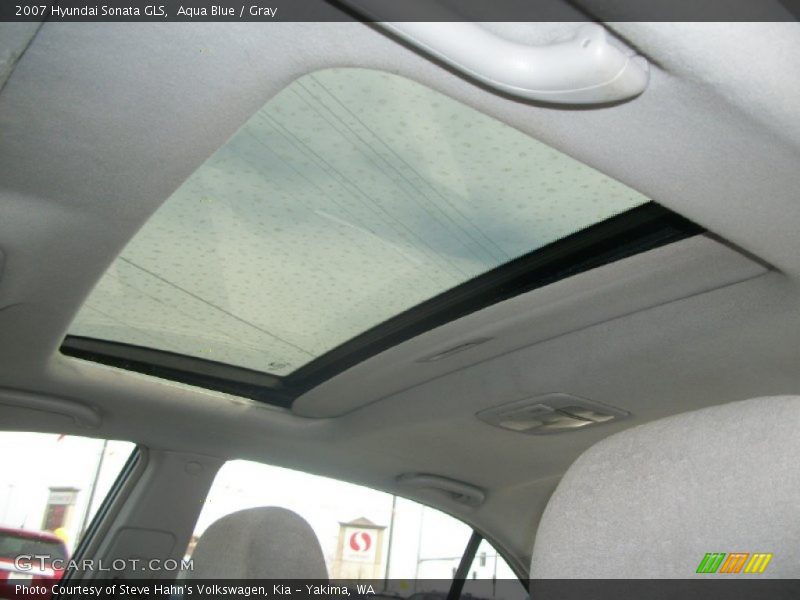 Aqua Blue / Gray 2007 Hyundai Sonata GLS