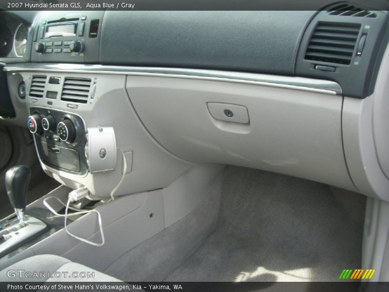 Aqua Blue / Gray 2007 Hyundai Sonata GLS