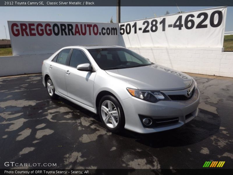 Classic Silver Metallic / Black 2012 Toyota Camry SE