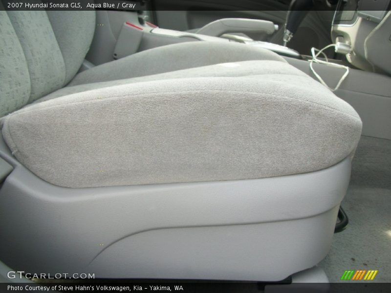 Aqua Blue / Gray 2007 Hyundai Sonata GLS