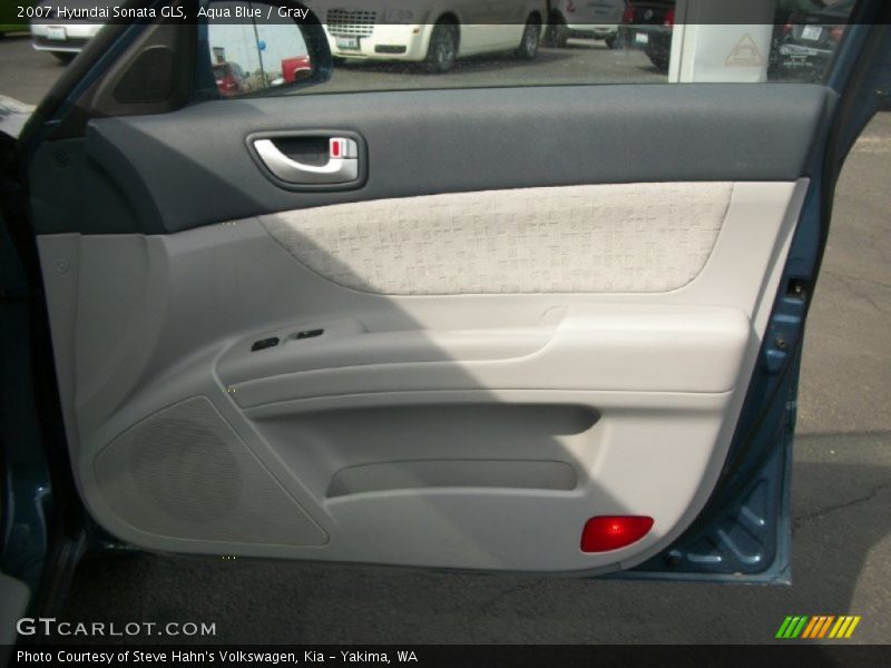 Aqua Blue / Gray 2007 Hyundai Sonata GLS