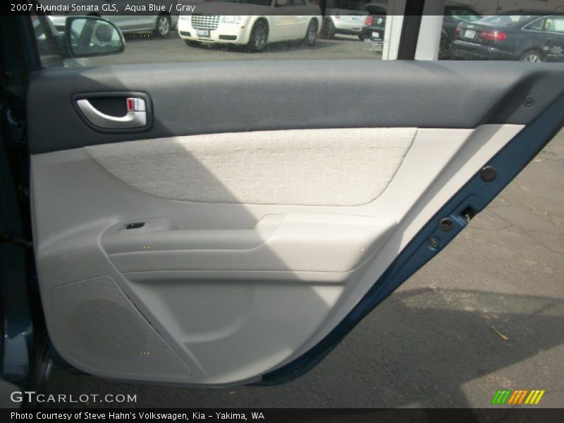 Aqua Blue / Gray 2007 Hyundai Sonata GLS