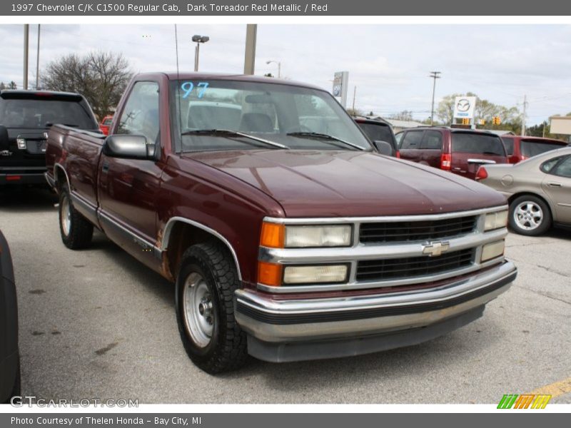 Dark Toreador Red Metallic / Red 1997 Chevrolet C/K C1500 Regular Cab