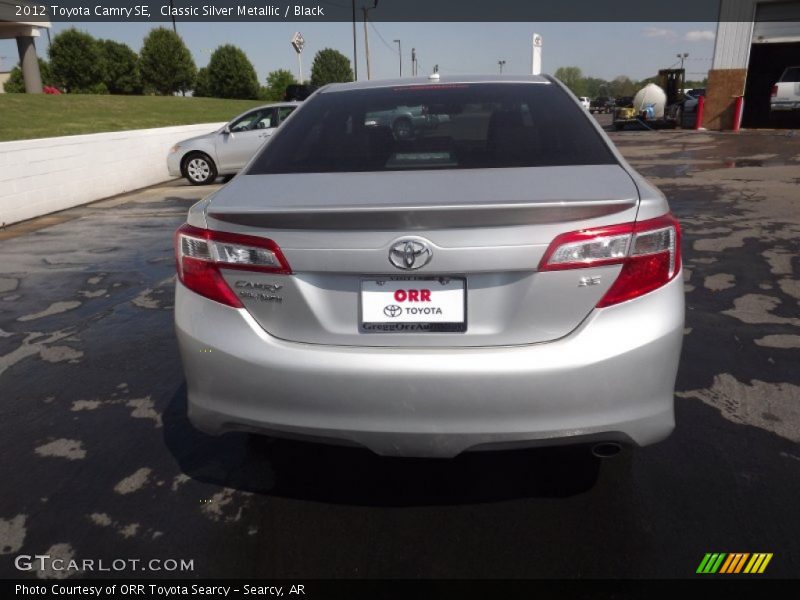 Classic Silver Metallic / Black 2012 Toyota Camry SE
