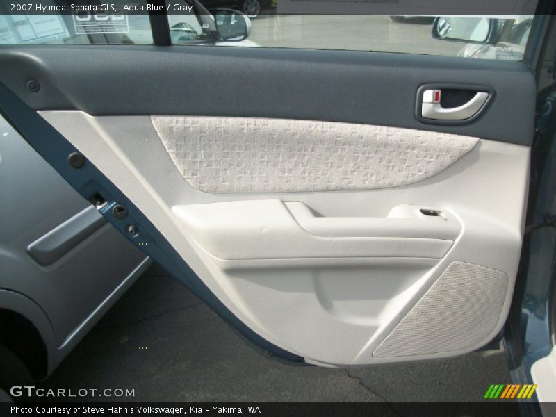 Aqua Blue / Gray 2007 Hyundai Sonata GLS