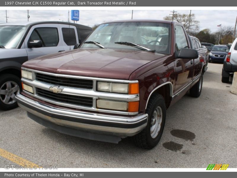 Dark Toreador Red Metallic / Red 1997 Chevrolet C/K C1500 Regular Cab