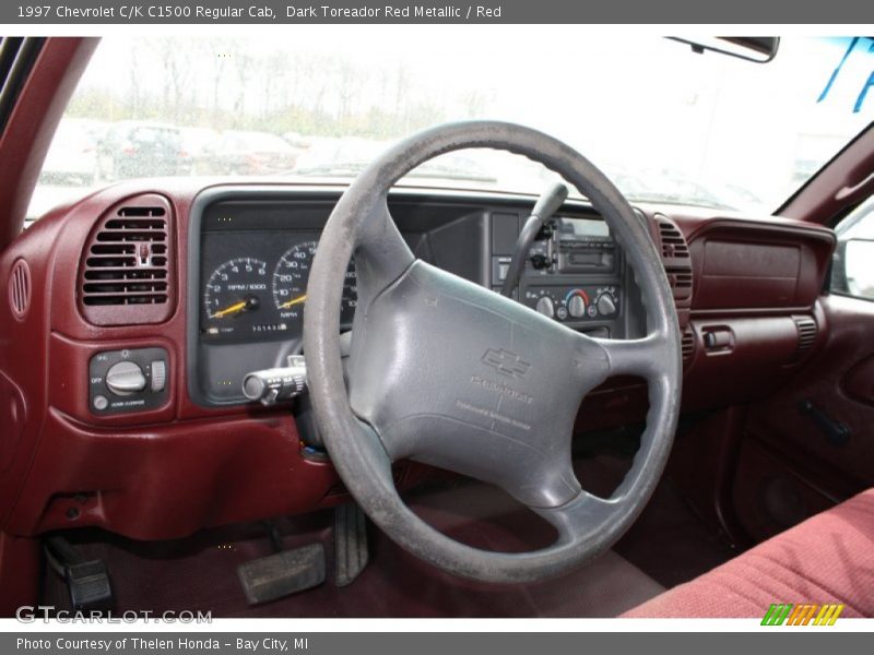 Dark Toreador Red Metallic / Red 1997 Chevrolet C/K C1500 Regular Cab