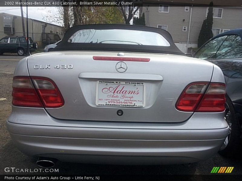 Brilliant Silver Metallic / Oyster 2002 Mercedes-Benz CLK 430 Cabriolet