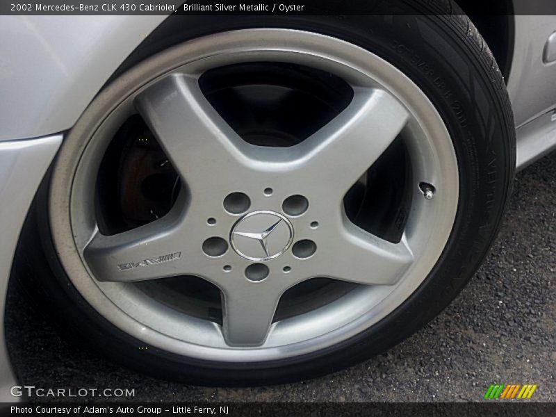 Brilliant Silver Metallic / Oyster 2002 Mercedes-Benz CLK 430 Cabriolet