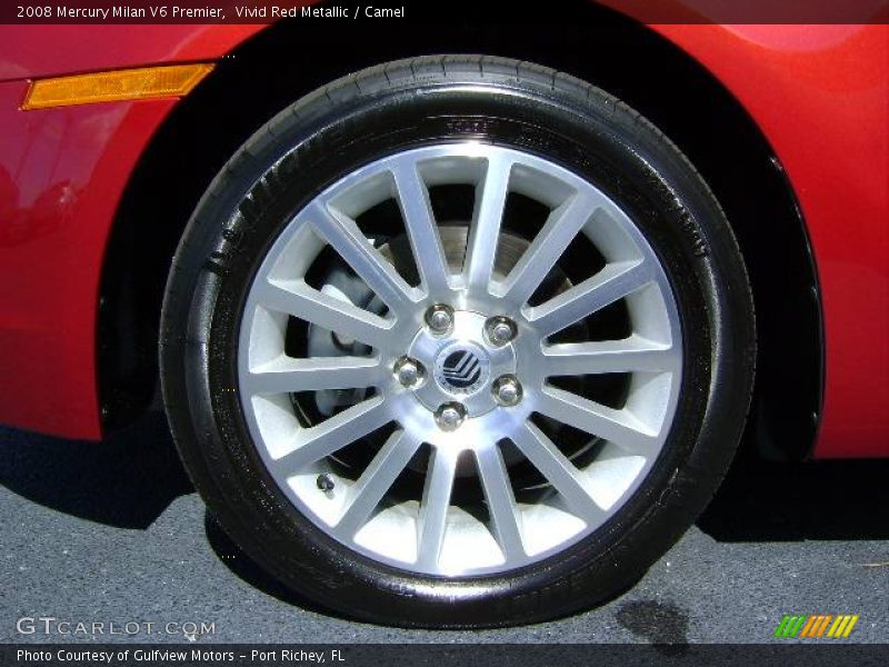 Vivid Red Metallic / Camel 2008 Mercury Milan V6 Premier