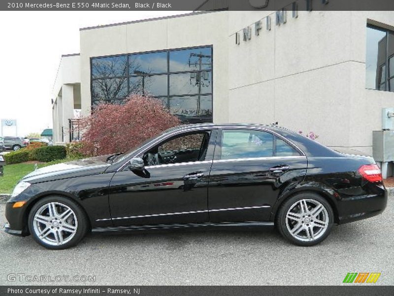 Black / Black 2010 Mercedes-Benz E 550 4Matic Sedan