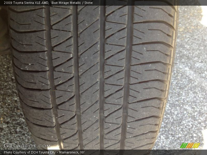 Blue Mirage Metallic / Stone 2009 Toyota Sienna XLE AWD