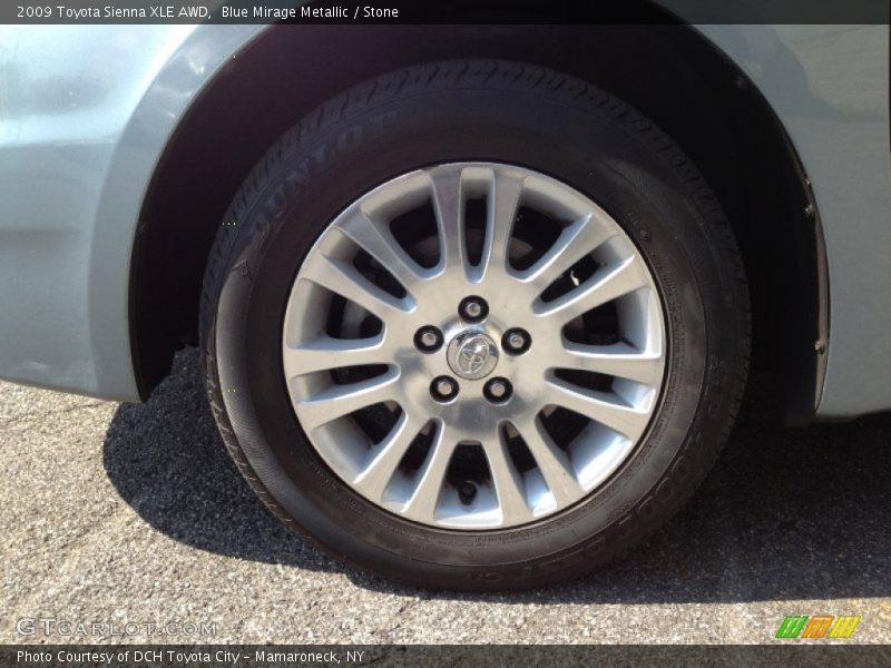 Blue Mirage Metallic / Stone 2009 Toyota Sienna XLE AWD