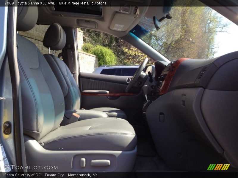 Blue Mirage Metallic / Stone 2009 Toyota Sienna XLE AWD