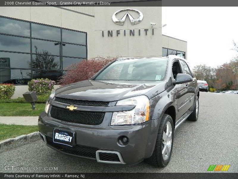 Granite Gray Metallic / Ebony 2008 Chevrolet Equinox Sport