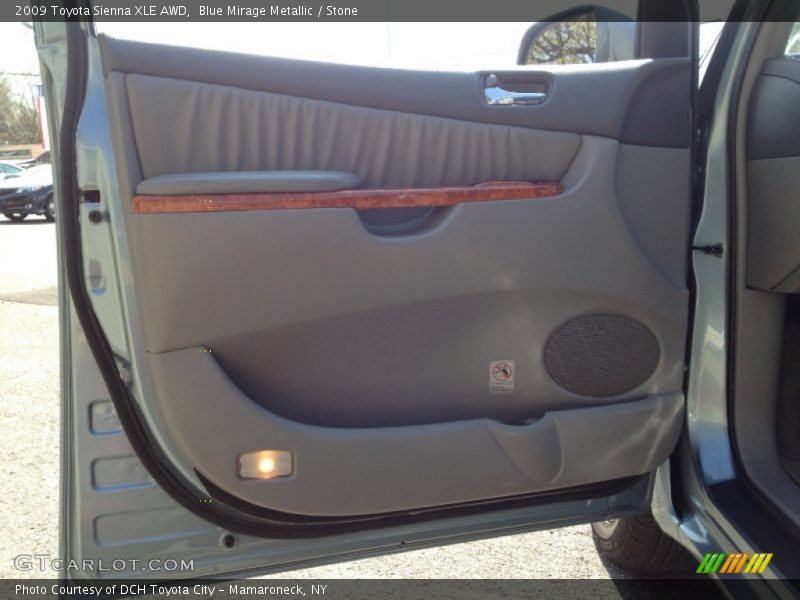 Blue Mirage Metallic / Stone 2009 Toyota Sienna XLE AWD