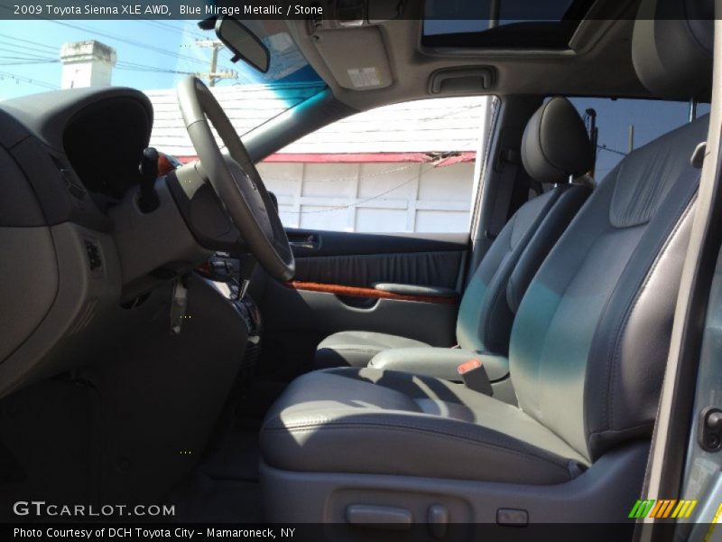 Blue Mirage Metallic / Stone 2009 Toyota Sienna XLE AWD