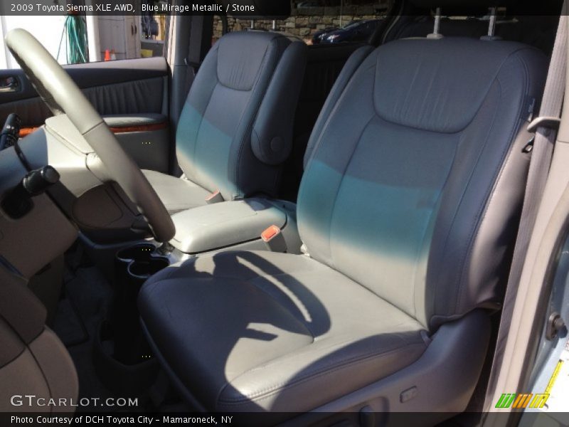 Blue Mirage Metallic / Stone 2009 Toyota Sienna XLE AWD