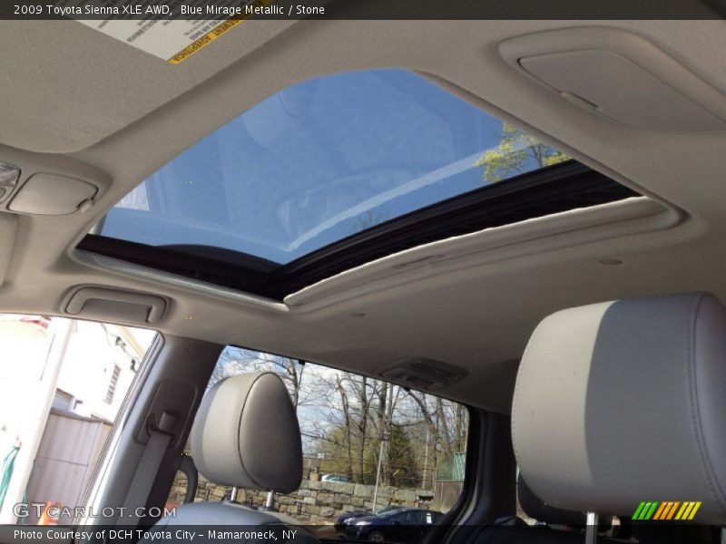 Blue Mirage Metallic / Stone 2009 Toyota Sienna XLE AWD