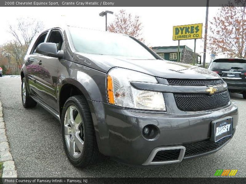 Granite Gray Metallic / Ebony 2008 Chevrolet Equinox Sport