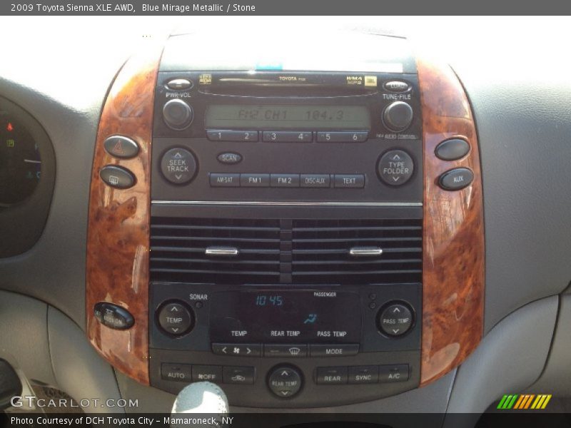 Blue Mirage Metallic / Stone 2009 Toyota Sienna XLE AWD