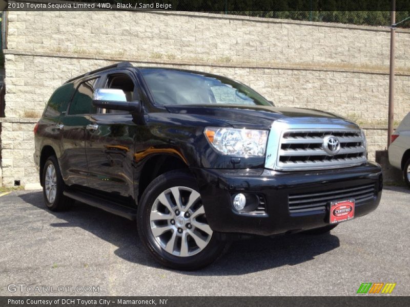 Black / Sand Beige 2010 Toyota Sequoia Limited 4WD