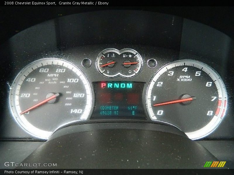 Granite Gray Metallic / Ebony 2008 Chevrolet Equinox Sport