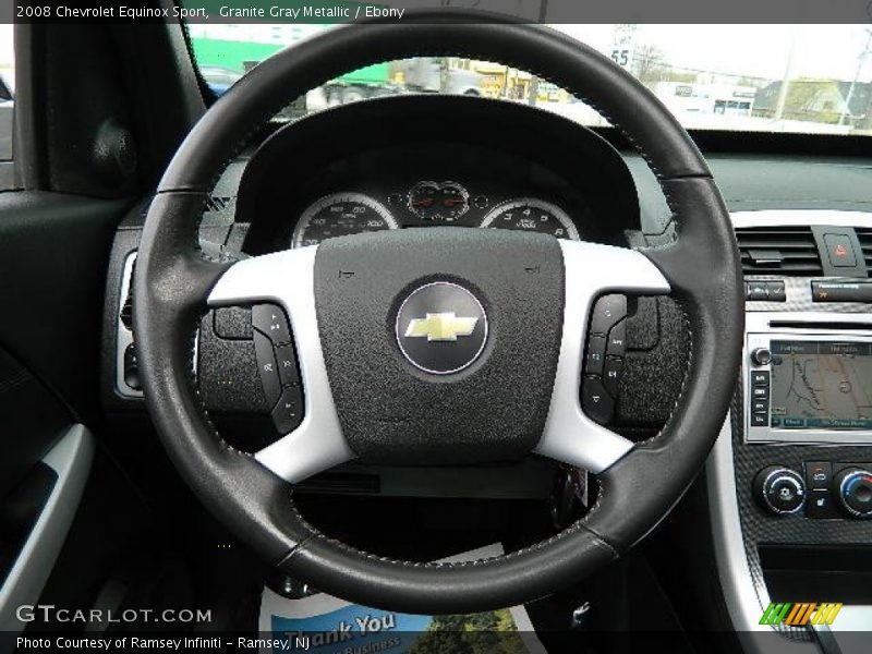 Granite Gray Metallic / Ebony 2008 Chevrolet Equinox Sport
