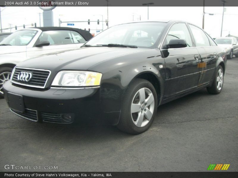 Brilliant Black / Ebony 2004 Audi A6 3.0 Sedan