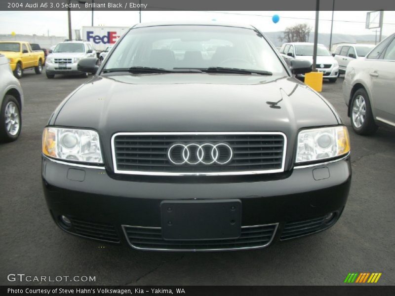 Brilliant Black / Ebony 2004 Audi A6 3.0 Sedan