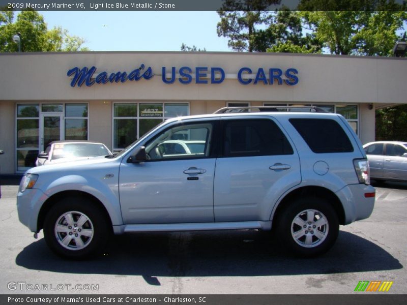 Light Ice Blue Metallic / Stone 2009 Mercury Mariner V6