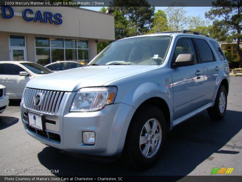 Light Ice Blue Metallic / Stone 2009 Mercury Mariner V6