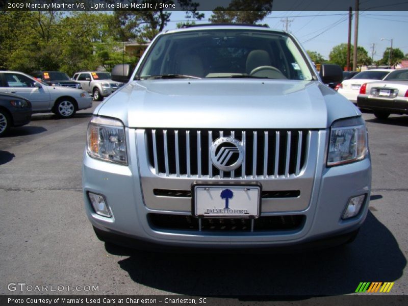 Light Ice Blue Metallic / Stone 2009 Mercury Mariner V6
