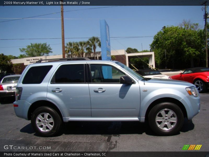 Light Ice Blue Metallic / Stone 2009 Mercury Mariner V6