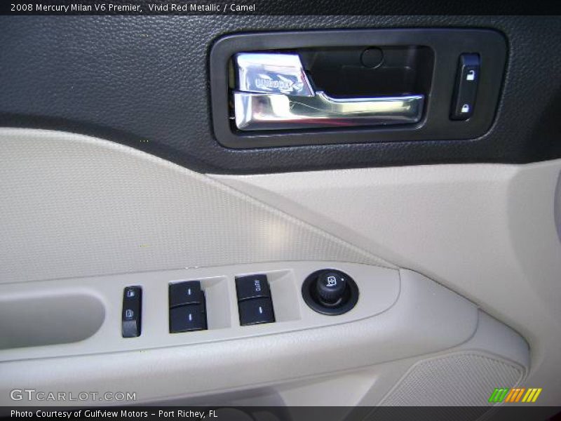 Vivid Red Metallic / Camel 2008 Mercury Milan V6 Premier