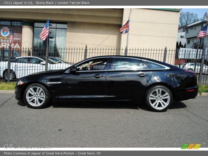 Ebony Black / London Tan/Jet Black 2011 Jaguar XJ XJL